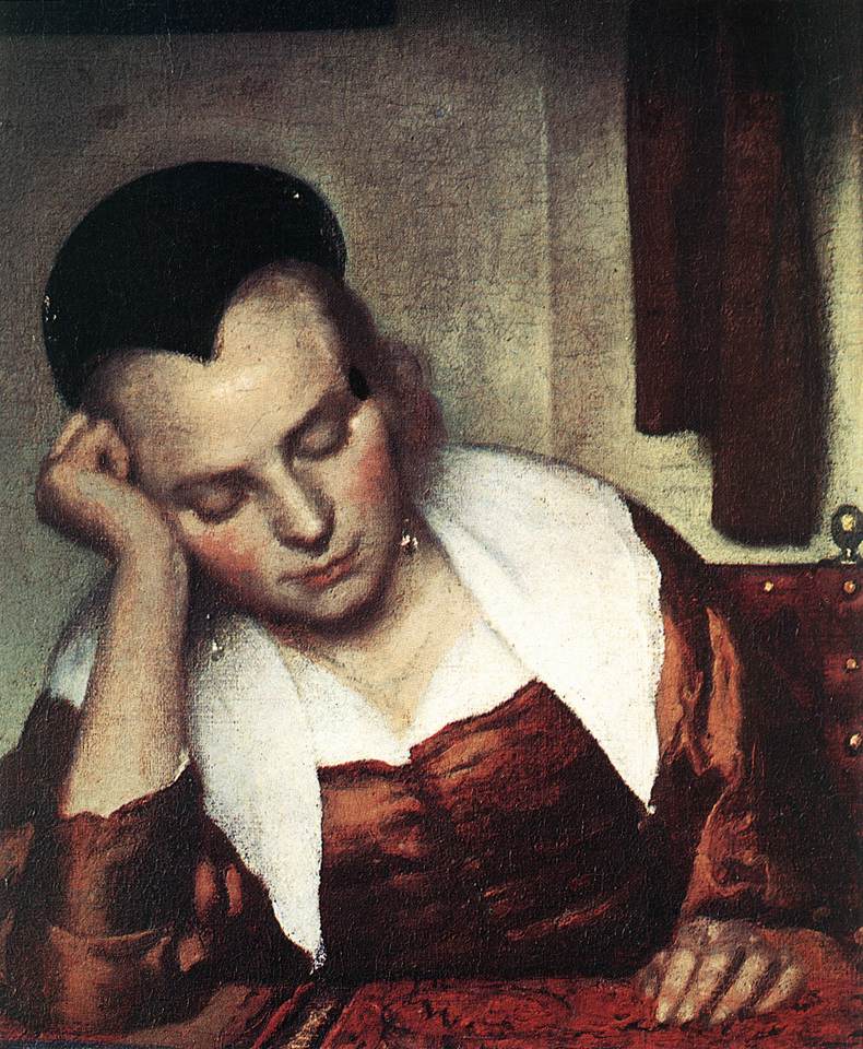 A Woman Asleep at Table (detail) atr